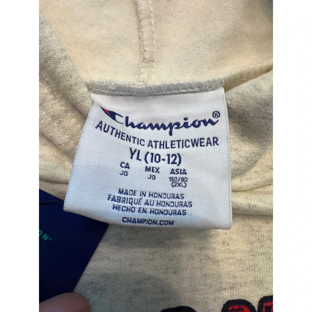 Champion Kids Ole Miss Rebels Hoodie Gray Heather Sweatshirt Youth Large 10-12